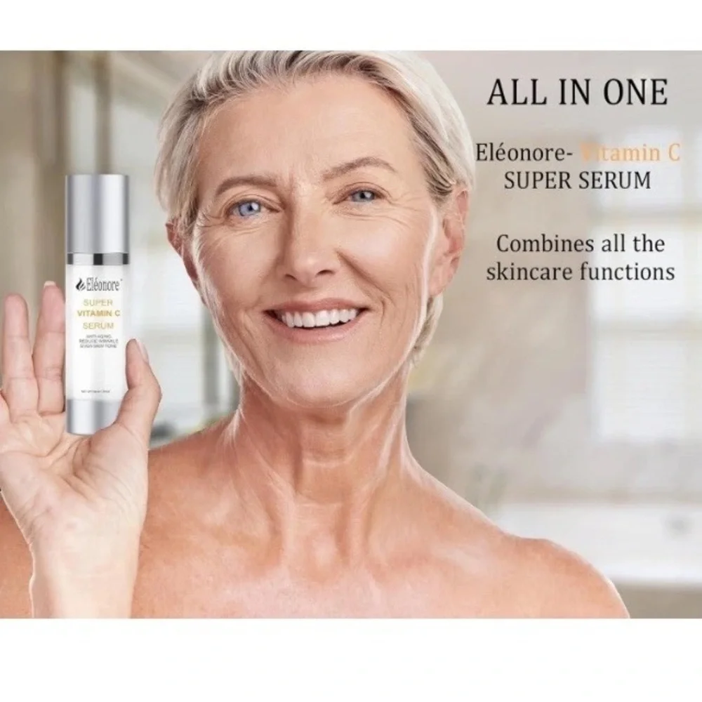 Eleonore Super c Serum w/ Peptides Hyaluronic Acid and Antioxidants Skin Repair.